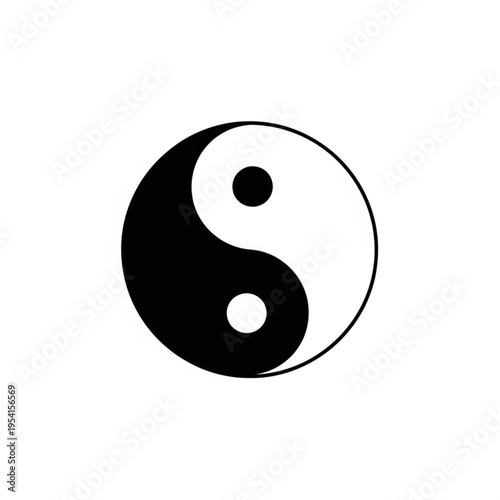 Yin Yang Symbol Harmony Balance Icon.
