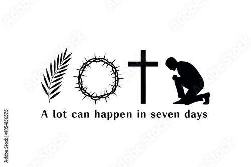 A symbolic representation of Easter and the Christian faith with a powerful message