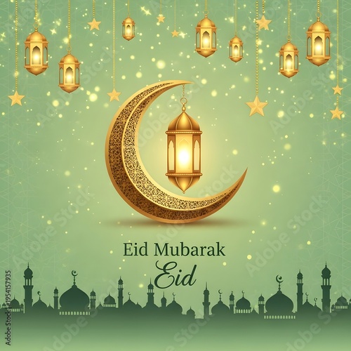 eid mubarak greeting card	
