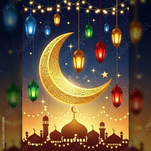 eid mubarak greeting card	