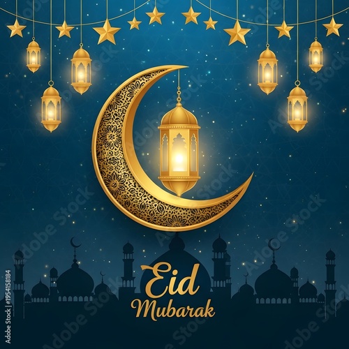 eid mubarak greeting card	