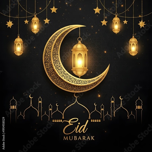 eid mubarak greeting card	