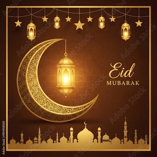eid mubarak greeting card	