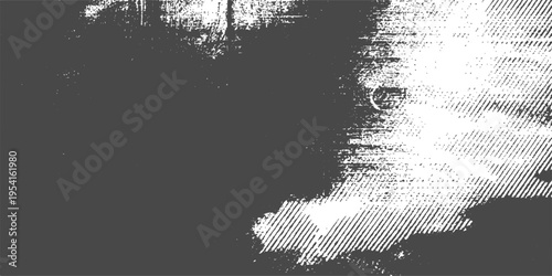 Abstract monochromatic texture with high contrast halftone patterns and distressed grunge details