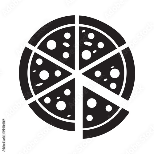 Delicious Pizza Slice: a mouthwatering pizza, expertly sliced and presented, perfect for food enthusiasts, representing the joy of a perfect meal.