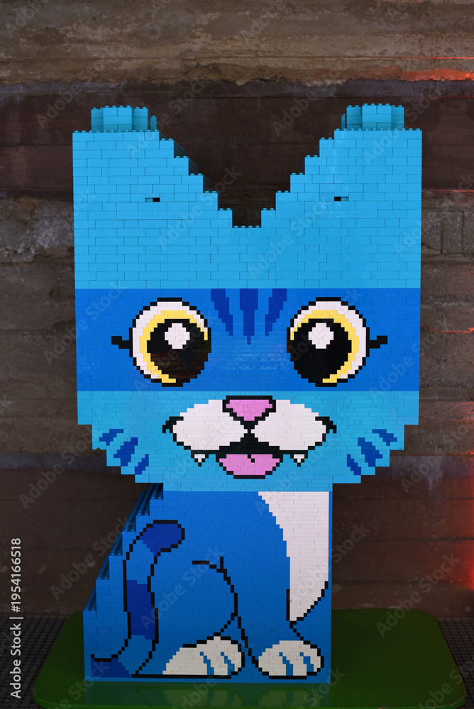 Naklejka premium Lego kitten