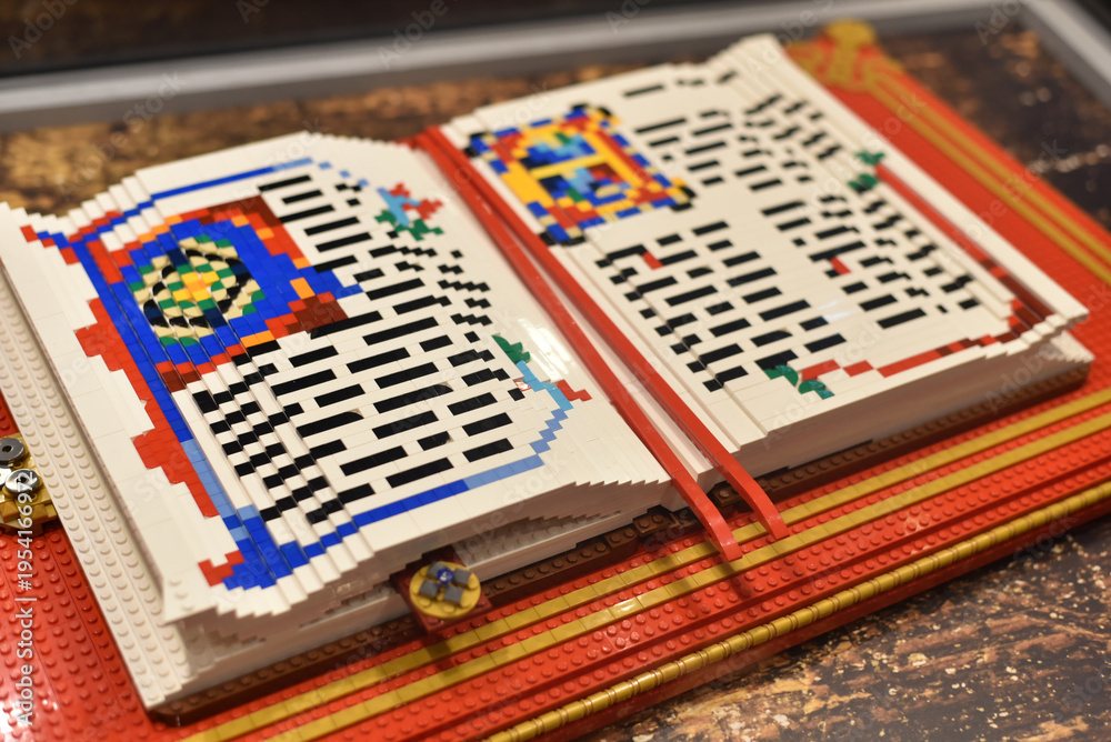 Naklejka premium Lego book