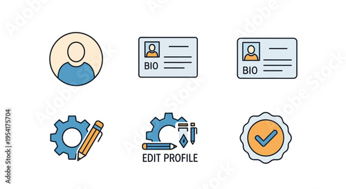 Profile Icons for User Management System.