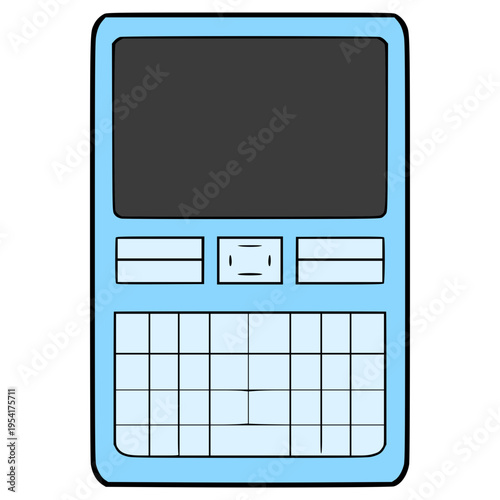qwerty phone illustration hand drawn isolated vector