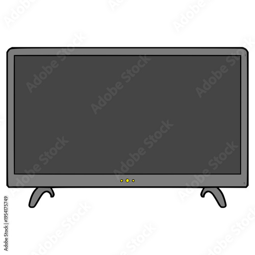 TV LED illustration hand drawn isolated vector