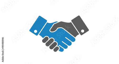 Two hands shaking in agreement symbol.