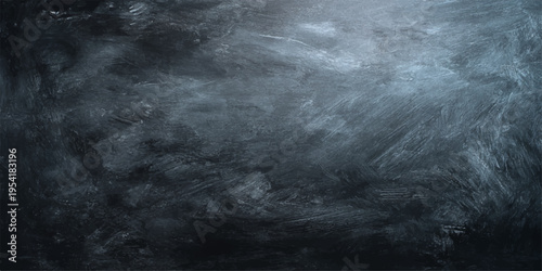 A dark blue stormy sky merges with a black and white textured background amidst thick smoke, moonlit fog, and rain over a deep night ocean