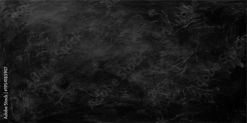 Vintage dark gray blackboard with a rough grunge texture and alpha channel matte on a blank old paper pattern surface backdrop