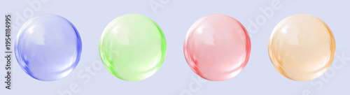 Realistic glossy  rainbow ball.