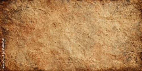 Abstract brown crumpled paper background with grunge texture, wrinkled surface and rustic vintage material style.