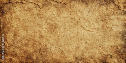 Abstract brown crumpled paper background with grunge texture, wrinkled surface and rustic vintage material style.