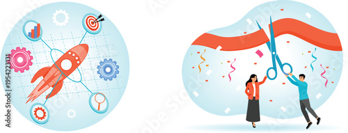 Launching success and celebrating achievements with teamwork and innovation