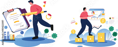 Progress from planning to financial success and growth