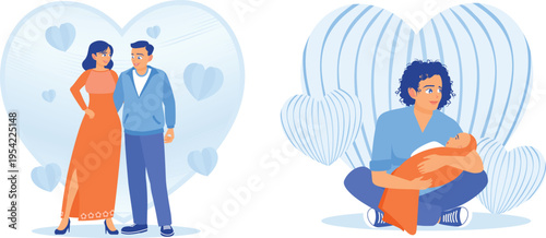 Love and parenthood illustrated through heartwarming family moments