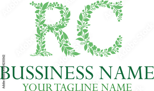 RC R rc initial logo | initial based abstract modern minimal creative logo, vector template image. luxury logotype logo, real estate homie logo. typography logo. initials logo