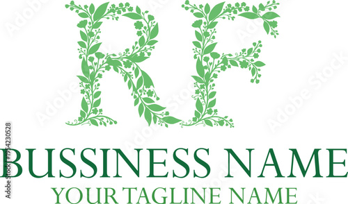 RF R rf initial logo | initial based abstract modern minimal creative logo, vector template image. luxury logotype logo, real estate homie logo. typography logo. initials logo