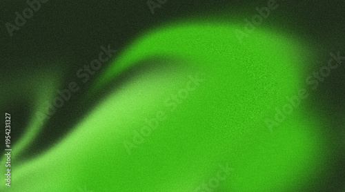 Abstract green light wave pattern on dark background