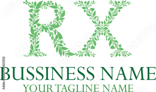 RX R rx initial logo | initial based abstract modern minimal creative logo, vector template image. luxury logotype logo, real estate homie logo. typography logo. initials logo