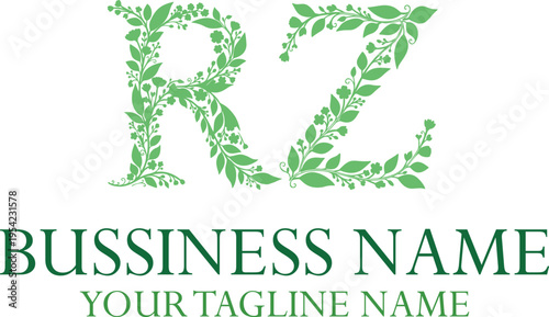 RZ R rz initial logo | initial based abstract modern minimal creative logo, vector template image. luxury logotype logo, real estate homie logo. typography logo. initials logo