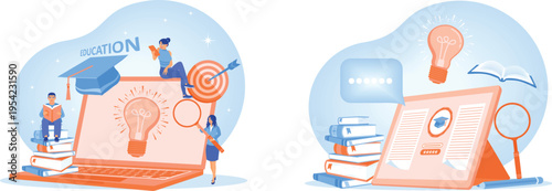 Modern education blending traditional learning with digital innovation