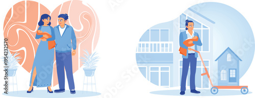 Couple exploring housing options and real estate opportunities