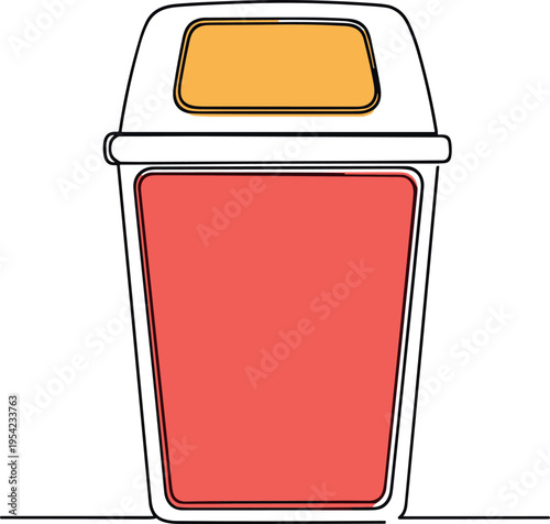 A modern illustration of a disposable coffee cup on a clean surface