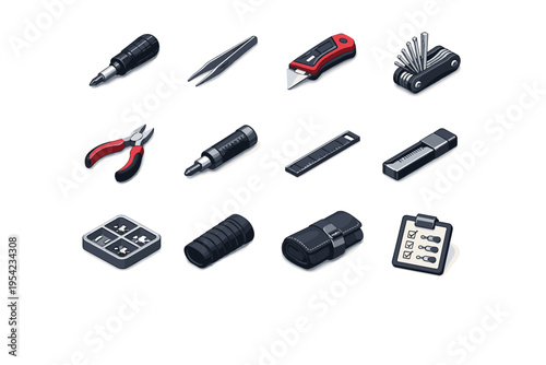 Vector tiny generation folding bit parts icon simple image knife mini snap