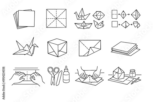 Precise forms paper generation vector angular minimal image icon simple sheets fold