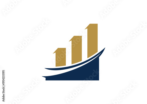 Business Growth Chart Graph Icon.