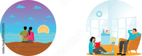 A couple enjoying a moment together