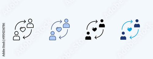 Comunity Engagement Multiple Icon Illustration Vector