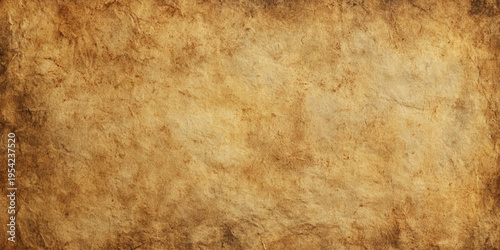 Vintage brown grunge crumpled paper texture background with wrinkled rough surface and aged antique parchment design.