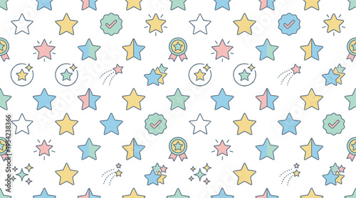 Customer review feedback and online rating evaluation with clean modern user experience theme