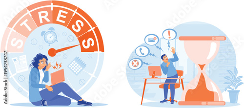 Stress and time pressure at work or in daily life