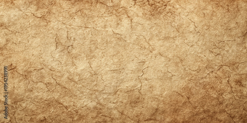 Vintage brown grunge crumpled paper texture background with wrinkled rough surface and aged antique parchment design.