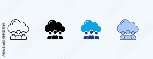 Business Analytics Multiple Icon Illustration Vector