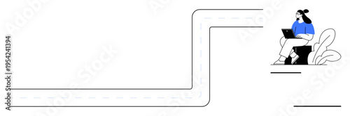 Remote work concept. Remote work powered by technology for productivity and flexibility. Remote work reshaping modern workspaces and collaboration. Ideal for home office, tech, workforce trends