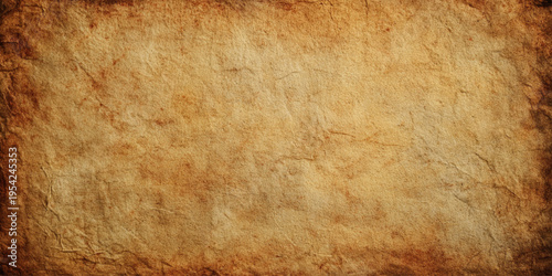 Vintage brown grunge crumpled paper texture background with wrinkled rough surface and aged antique parchment design.