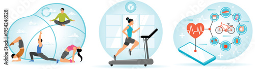 Holistic approach to health and fitness through exercise and wellness tracking