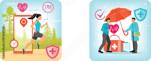 Health monitoring and emergency care through technology and human support