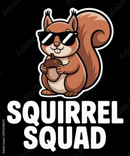 Funny Squirrel Lover Squirrel Squad