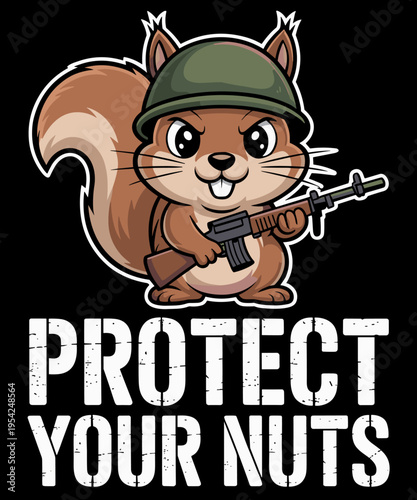 Squirrel Protect Your Nuts Funny Chipmunk Lover