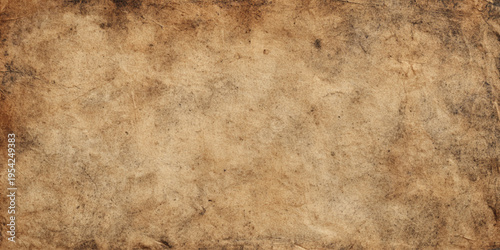 Vintage brown grunge crumpled paper texture background with wrinkled rough surface and aged antique parchment design.