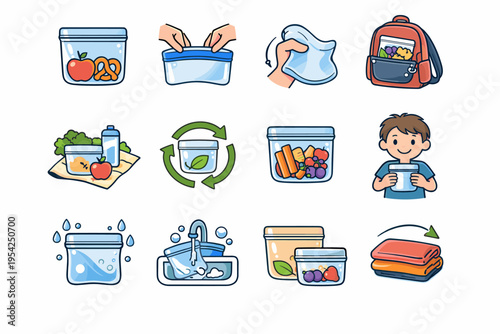 Item plastic clean generation food icon vector soft simple alternative flexible gear