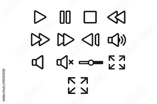 Fullscreen button fast up icon skip generation image bar vector mute simple